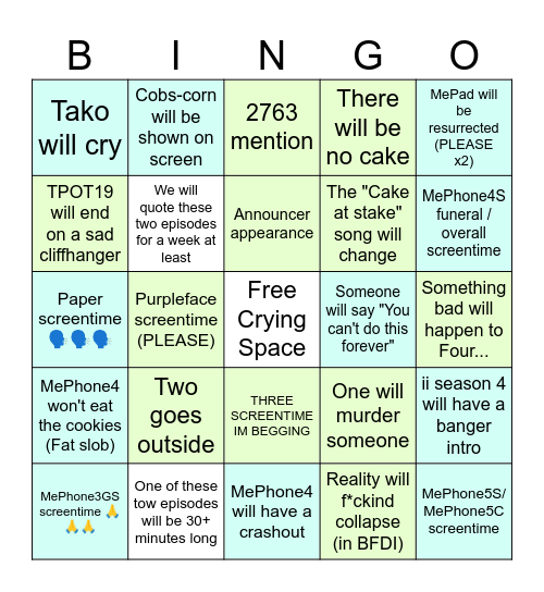 ii season 4 and TPOT19 bingo Card