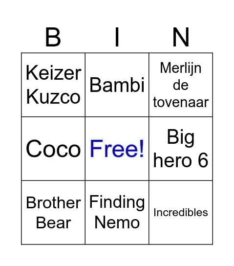 Hachette Heroes Bingo Card