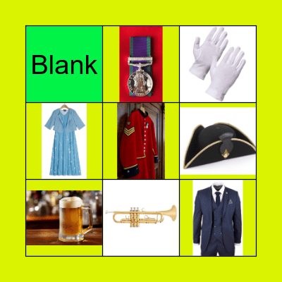 Royal Hospital Chelsea bingo Card