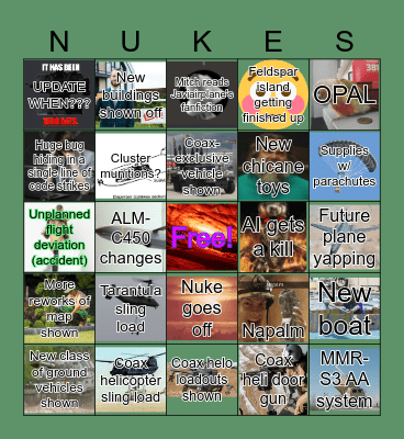 0.31 Bingo (Totally didn't forget edition Bingo Card