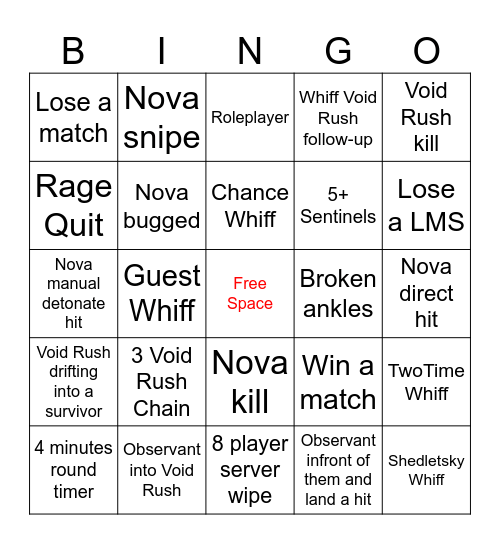 noli frsken woah!! Bingo Card