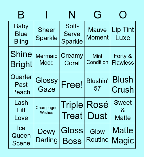 PASTELS & PEARLS Bingo Card