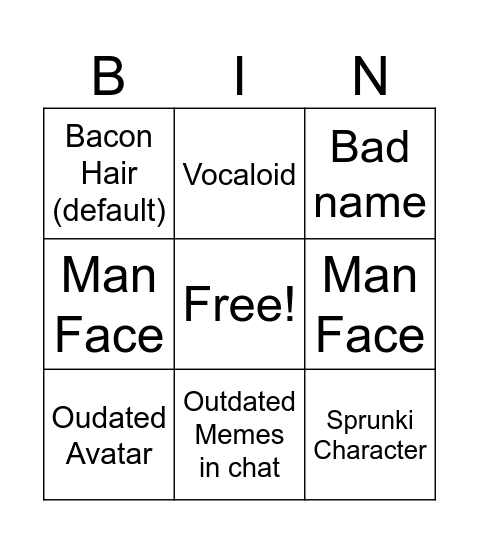 R6 Emote Haven Bingo Card