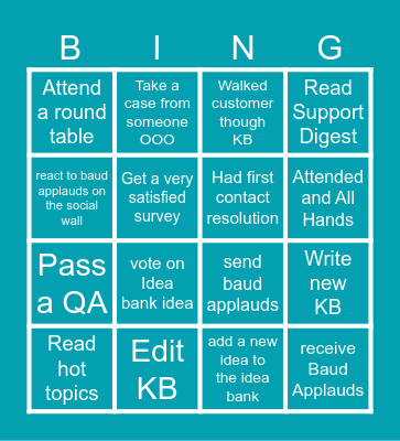 Back to school Bingo! Bingo Card