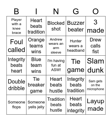 Baller Bingo! Bingo Card