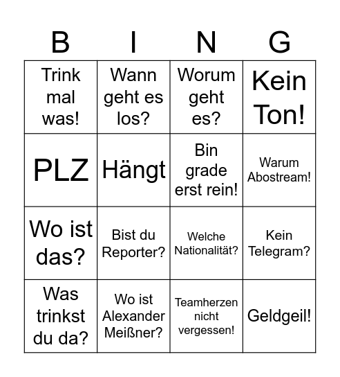 News5live Bingo Card