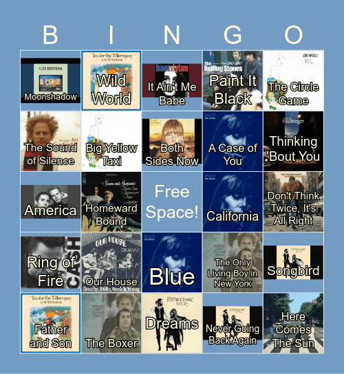 Musical Bingo! Bingo Card