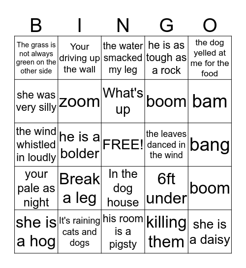 itavia's bingo card Bingo Card