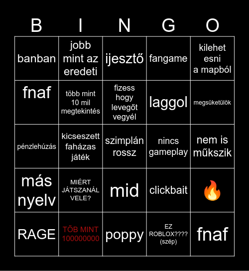 ratyi online Bingo Card