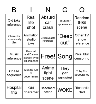 TWWWOG Bingo Card