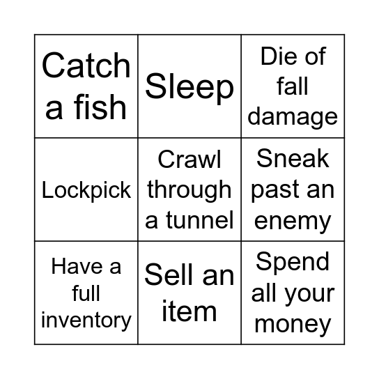 Any-Game Lockout Bingo Card