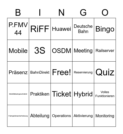 P.FMV 44 Juli JF Bingo Card