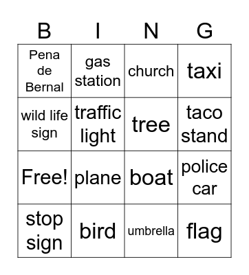 Teen Connect Adventures Bingo Card