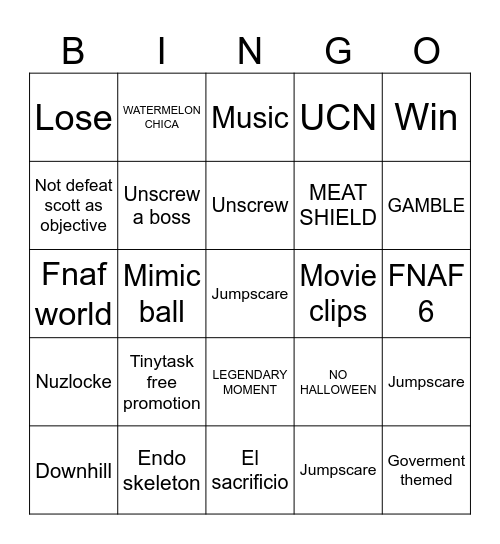 DapperWaffle Bingo Card