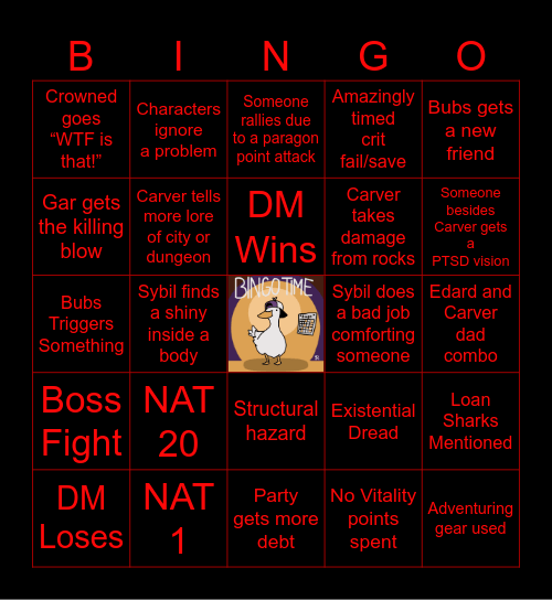 The Devil's Due (IO5e) Ep. 6 | False Idols Bingo Card