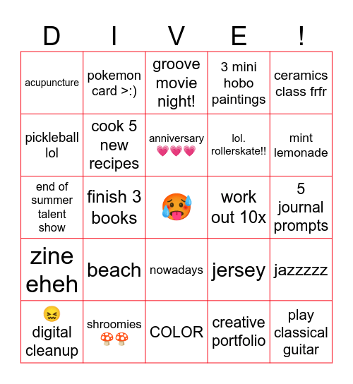 💥🦜🌿!SUMMER2025!🌿🦜💥 Bingo Card