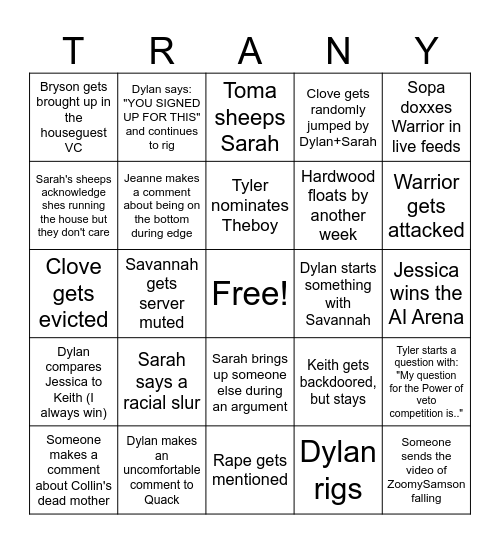 DBB BINGO! Bingo Card