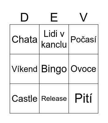 retro bingo card Bingo Card