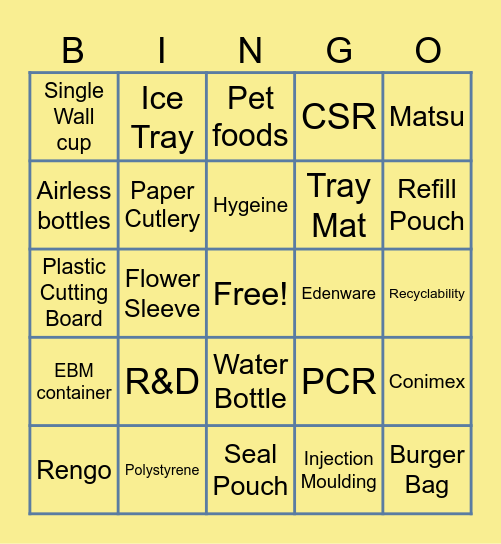 BINGO Card