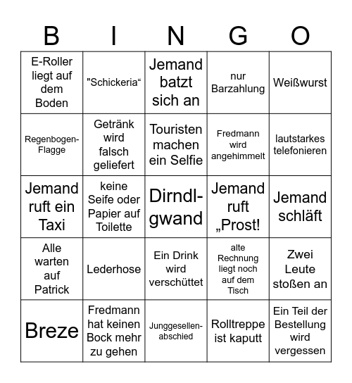 B   O   A   Z   N Bingo Card