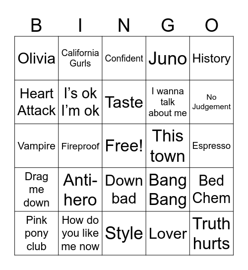 Patrick's Polyjamorous Bingo Card