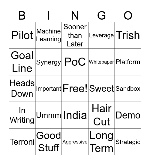 Introhive Sales Call Bingo Card