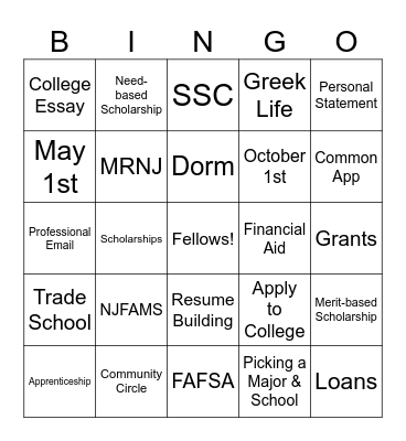 Summer Institute Loteria Bingo Card
