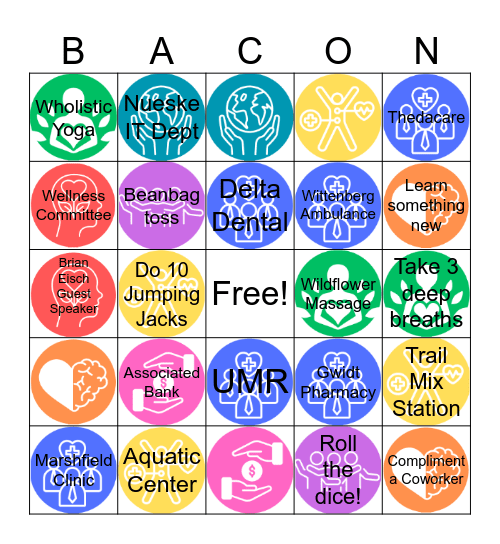 Wellness BINGO! Bingo Card