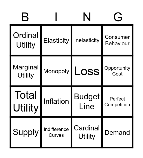 Thinking Like a Manager Bingo Card