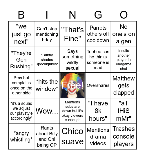 Ratthew Scamtoro's Front Page Day Bingo Card