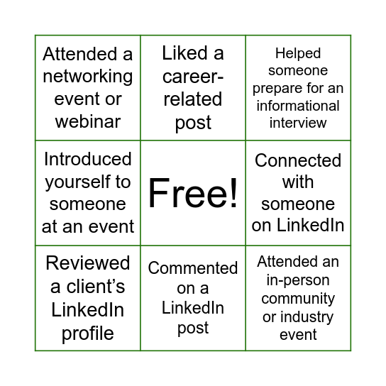 Networking Bingo (CDS 2025 Demo) Bingo Card