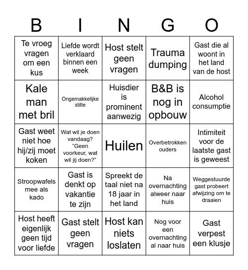 B&B vol Ingo Bingo Card