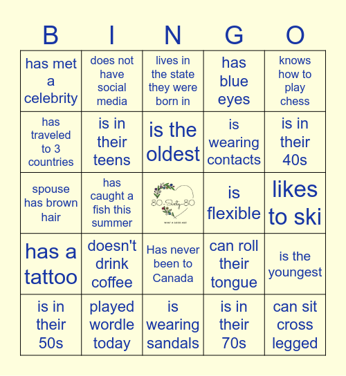 Poirier Bingo Card