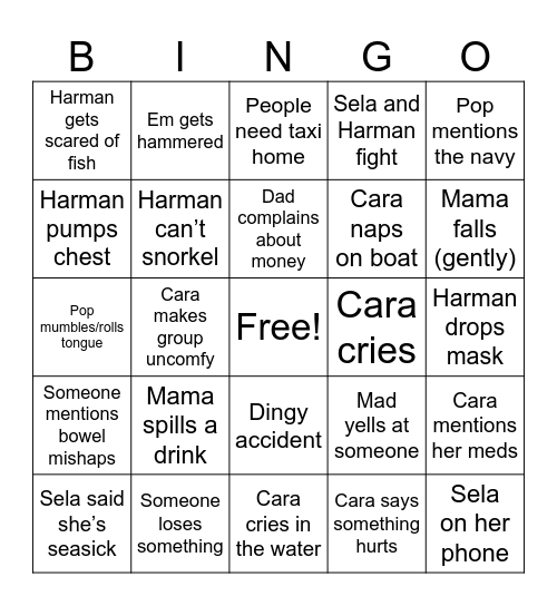 Sint Maarten Bingo Card