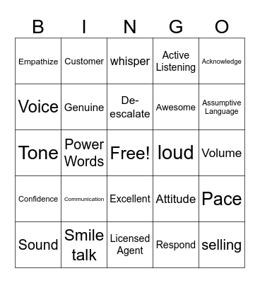 Bingo Soft Skills Bingo Card