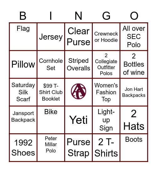 Sales Bingo Card
