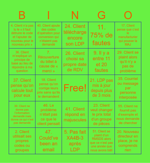 Bingo 3 Bingo Card