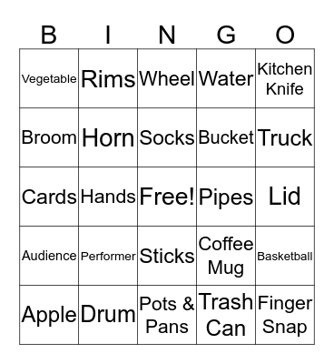 STOMP! BINGO Card