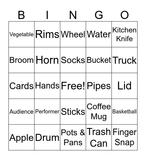 STOMP! BINGO Card