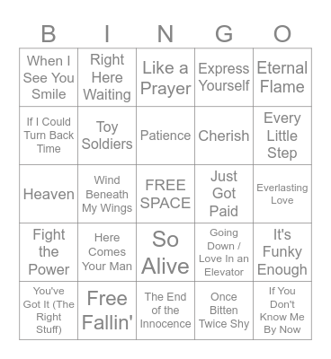 8/17 - 8/18/2025 "1989" Bingo Card