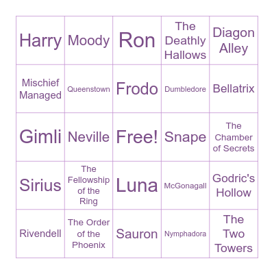 Birthday Bingo Card