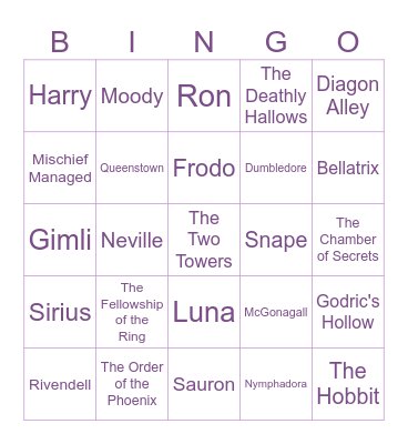 Birthday Bingo Card