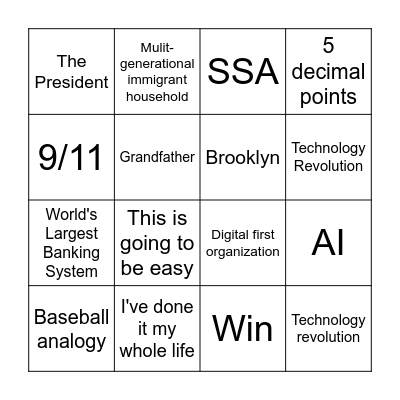 BINGO Card