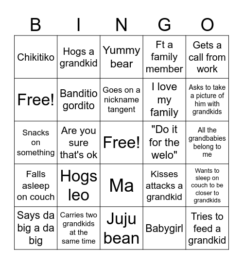 Welo NC 2025 Bingo Card