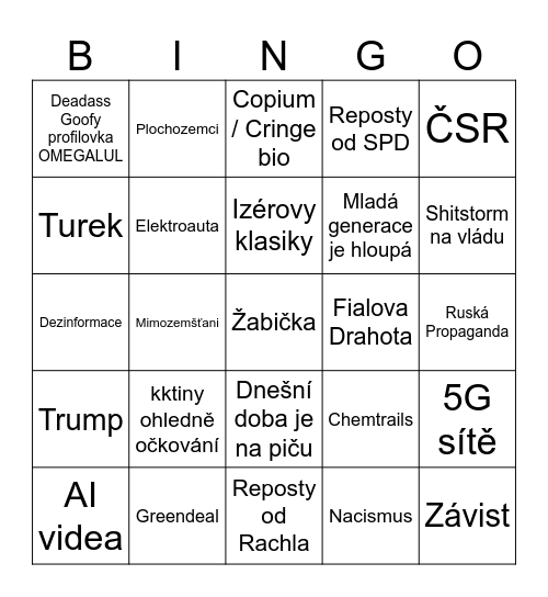 Dezolátos kokotos bingos Bingo Card