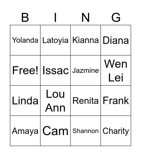 CSCO BINGO Card