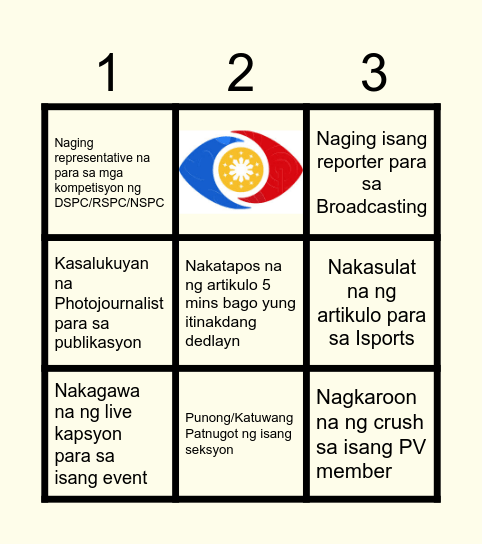 PVV BINGO! Bingo Card