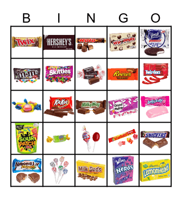 Candy Bingo Card