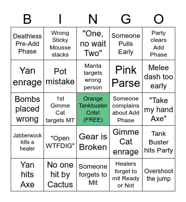 M6S Bingo Card