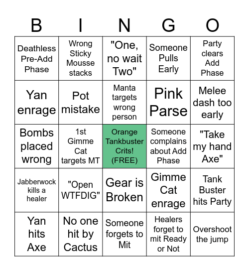 M6S Bingo Card